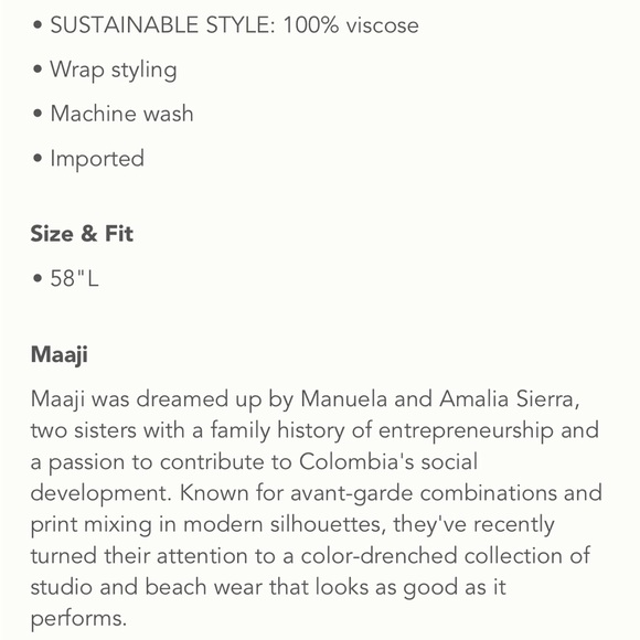 NWT Maaji Sustainable Midnight Garden Wrap Style Aubree Kimono S - Picture 13 of 16